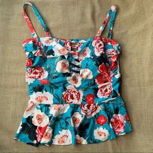 Floral Swimming Suit Top